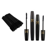 Max Natural Black 3D Curling Eyelash Makeup Mascara & 50 Disposable Applicator MZTZ0061
