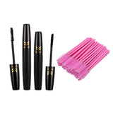 Max Natural Black 3D Curling Eyelash Makeup Mascara & 50 Disposable Applicator MZTZ0060