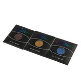Max 3Color Glitter Eye Shadow Diamond Shimmer Loose Powder Pigment Palette 10-12