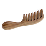 Maxbell Natural Green Sandalwood Wooden Comb Massage Hair Care Wood Comb Antistatic Wide Tooth - Aladdin Shoppers