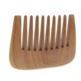 Maxbell Wooden Comb Hair Pick Wide Tooth Pocket Hair Comb Hair Detangling Comb Hair Massager Brush Green Sandalwood - Aladdin Shoppers