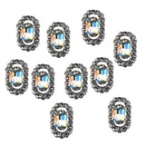 Max 10PCS Glitter Nail Art Rhinestones Tips Diamond Crystal Tips Decoration b