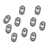 Max 10PCS Glitter Nail Art Rhinestones Tips Diamond Crystal Tips Decoration b