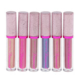 Max 6 Color Cosmetic Waterproof Glitter Shimmer Lip Gloss Liquid Lipstick Makeup 1-6#