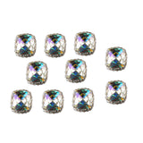 10PCS Glitter Nail Art Rhinestones Tips Diamond Crystal Tips Decoration c