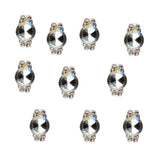 Max 10PCS Glitter Nail Art Rhinestones Tips Diamond Crystal Tips Decoration e