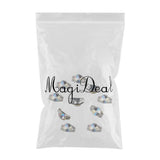 Max 10PCS Glitter Nail Art Rhinestones Tips Diamond Crystal Tips Decoration e