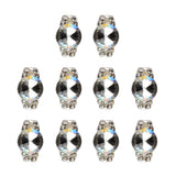 Max 10PCS Glitter Nail Art Rhinestones Tips Diamond Crystal Tips Decoration e