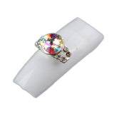 Max 10PCS Glitter Nail Art Rhinestones Tips Diamond Crystal Tips Decoration e