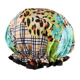 Max Waterproof Women Shower Caps Bathing Bath Hat Elastic Hair Cover Head Cap #4