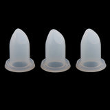 Max 3 Pieces 12.1mm Tube Silicone Lipstick DIY Mould Lip Balm Makeup Mold Tools Beak