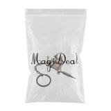 Max Alloy Tattoo Gun Keychain Mini Tattooing Machine Necklace Pendant Decoration Black D