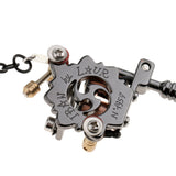 Max Alloy Tattoo Gun Keychain Mini Tattooing Machine Necklace Pendant Decoration Black D