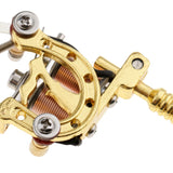 Max Alloy Tattoo Gun Keychain Mini Tattooing Machine Necklace Pendant Decoration Gold 1