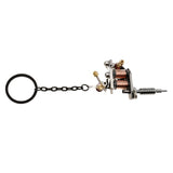 Max Alloy Tattoo Gun Keychain Mini Tattooing Machine Necklace Pendant Decoration Black 1