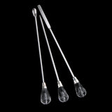 Max 3Pcs Nail Art Stirring Rod /Stirring Mixing Picker /Eyebrow Pigment Rod Transparent