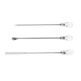 Max 3Pcs Nail Art Stirring Rod /Stirring Mixing Picker /Eyebrow Pigment Rod Transparent