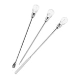 Max 3Pcs Nail Art Stirring Rod /Stirring Mixing Picker /Eyebrow Pigment Rod Transparent