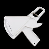 Max Body Fat Tester Caliper Slim Health Measure Skinfold Tester Caliper Analyzer White