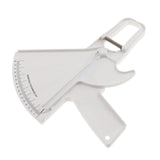Max Body Fat Tester Caliper Slim Health Measure Skinfold Tester Caliper Analyzer White