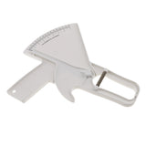 Max Body Fat Tester Caliper Slim Health Measure Skinfold Tester Caliper Analyzer White