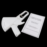 Max Body Fat Tester Caliper Slim Health Measure Skinfold Tester Caliper Analyzer White