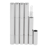 Maxbell 5Pcs 3ml Empty Nail Oil Pen,Twist Pen,Cosmetic Container,Lip Gloss Tubes Silver - Aladdin Shoppers