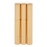 3Piece 5ml Empty Twist Pen Silicone Head Makeup Cosmetic Lip Oil Tube Gold