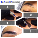 Permanent Makeup Kit Ruler Tattoo Pen Needle Practice Skin Ink Rings Pencil Clear