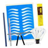 Max Permanent Makeup Kit Ruler Tattoo Pen Needle Practice Skin Ink Rings Pencil Purple