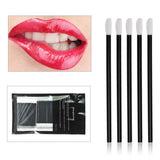 Max 150pcs Lip Eyeliner Eyelash Brush Mascara Makeup Wands Disposable Applicator Pink