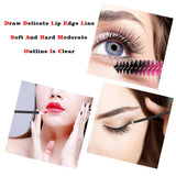 Max 150x Lip Eyeliner Eyelash Brushes Mascara Makeup Wands Disposable Applicator Blue