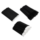 Max 150pcs Lip Eyeliner Eyelash Brush Mascara Makeup Wands Disposable Applicator Black