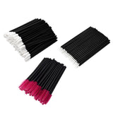 Max 150x Lip Eyeliner Eyelash Brushes Mascara Makeup Wands Disposable Applicator Red