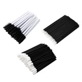 Max 150Pcs Disposable Eyelash Mascara Wands Lip Eyeliner Makeup Brush Kit Black