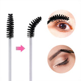 Max 150Pcs Disposable Eyelash Mascara Wands Lip Eyeliner Makeup Brush Kit Black