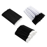 Max 150Pcs Disposable Eyelash Mascara Wands Lip Eyeliner Makeup Brush Kit Black