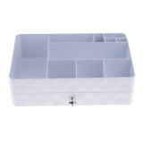 Max Double Layered Makeup Tools Storage Case Display Holder Drawer Organizer Box A