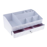Max Double Layered Makeup Tools Storage Case Display Holder Drawer Organizer Box A