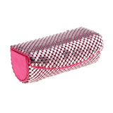 Max Lipstick Case Holder Organizer Bag Purse Lipgloss Storage W/ Mirror Pink