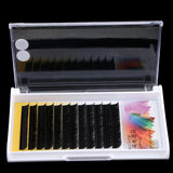 Max Natural Black Individual False Eyelash Eye Lash Extension Makeup 0.07C Curl 9mm