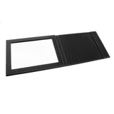 Max PU Leather Makeup Mirror Folding Portable Foldable Cosmetic Mirror Travel Black