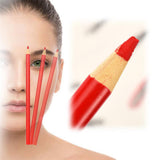 Max 12 Eyebrow Tattoo Pencils Manual Brow Liners Marking Positioning Waterproof Red