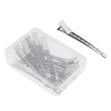 Maxbell 12 Pcs Pro Stainless Steel Duck Teeth Hair Clips Clamps Hairdressing Salon Hair Grip DIY Accessories Hairpins-Non-Slip with Storage Case - Aladdin Shoppers