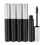 Max 5 Pieces 10ml Plastic Empty Mascara Eyelash Bottle Liquid Tube Funnels Black
