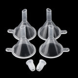 Maxbell 4 Pieces 4ML Black Clear Empty Mascara Tube Eyelash Liquid Bottle Makeup Cream Tubes Vials Containers with Wands Brushes and Rubber Inserts, Funnels