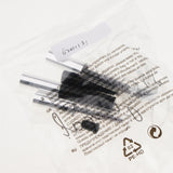 Maxbell 4 Pieces 4ML Black Clear Empty Mascara Tube Eyelash Liquid Bottle Makeup Cream Tubes Vials Containers with Wands Brushes and Rubber Inserts, Funnels