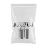 Maxbell 4 Pieces 4ML Black Clear Empty Mascara Tube Eyelash Liquid Bottle Makeup Cream Tubes Vials Containers with Wands Brushes and Rubber Inserts, Funnels