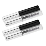 Maxbell 4 Pieces 4ML Black Clear Empty Mascara Tube Eyelash Liquid Bottle Makeup Cream Tubes Vials Containers with Wands Brushes and Rubber Inserts, Funnels