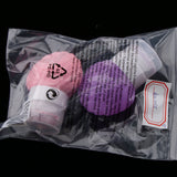 Max 2 Pieces Silicone Empty Travel Cream Shampoo Lotion Bottle 40ml Purple+Pink